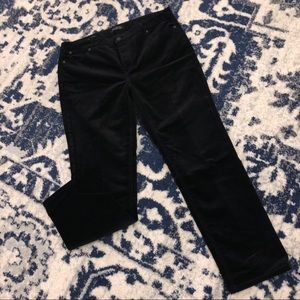 Talbots Black Straight Cords Sz 12 Petite